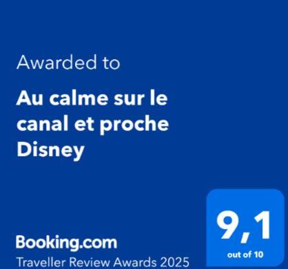 Au Calme Sur Le Canal Et Proche Disney Vaires-sur-Marne Bagian luar foto